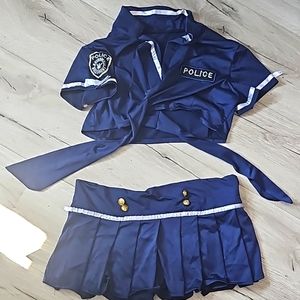 Policewoman two piece costume halloween